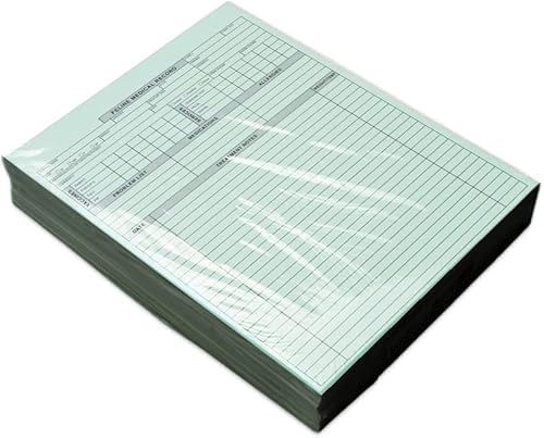 Vista 10 de Doctor Stuff - Formularios de registro médico veterinario canino, tabla veterinaria de 2 caras para perros, registro de vacunación y tratamiento