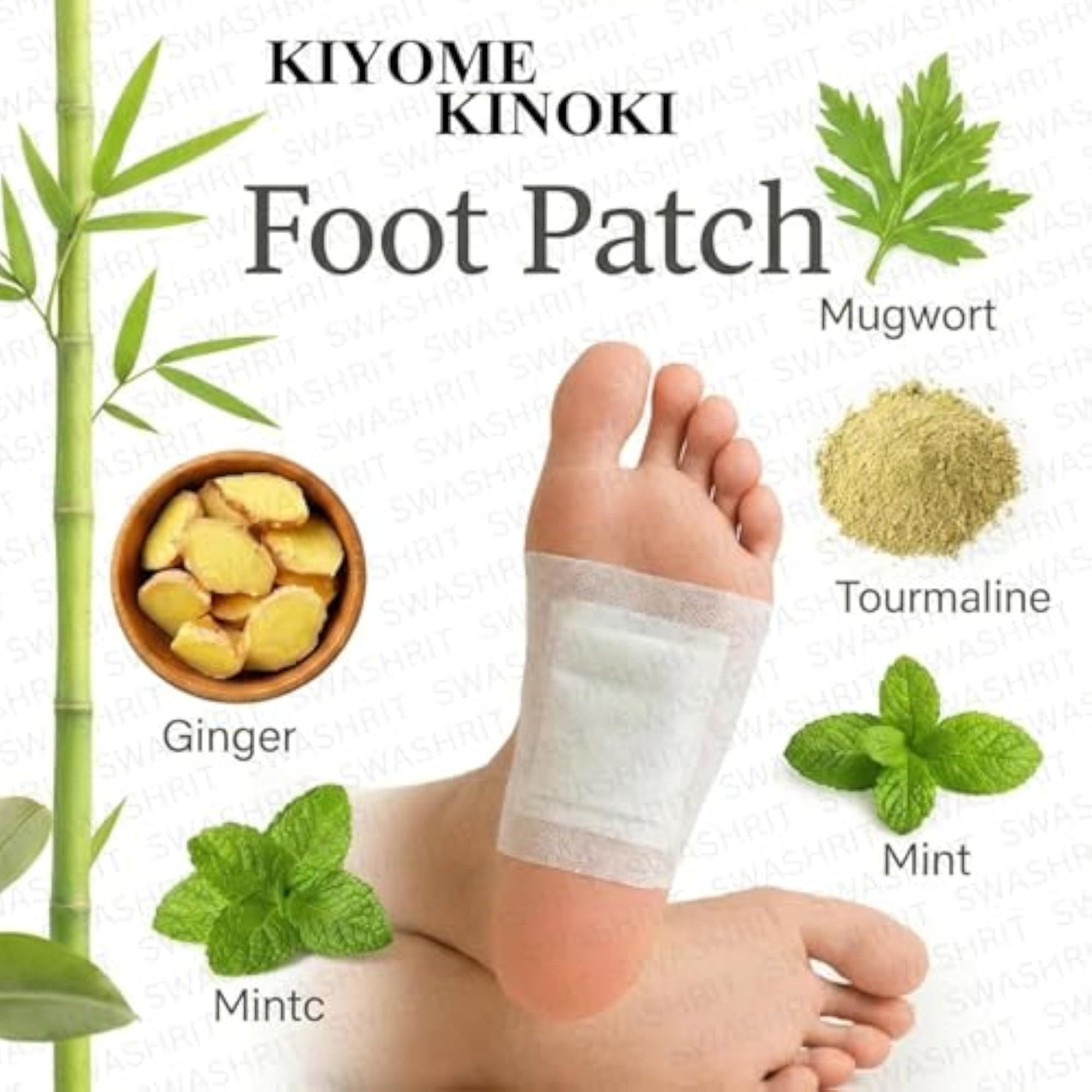 Kinoki Premium Detox Foot Pad, Herbal Ingredients