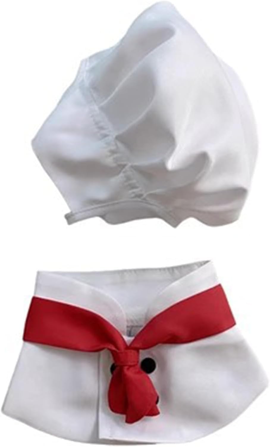 1Set White Pet Hat Soft Dog Costumes Chef Appearance Pet Clothing Supplies Apparel Accessories