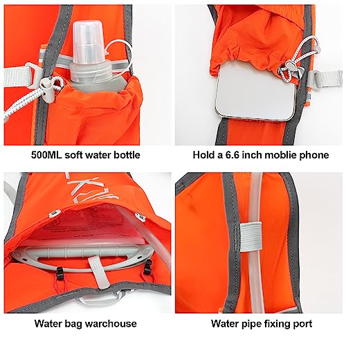Image of INOXTO Running Hydration Vest Backpack,Lightweight Insulated Pack with 1.5L Water Bladder Bag Daypack for Hiking Trail Running Cycling Race Marathon for Women Men