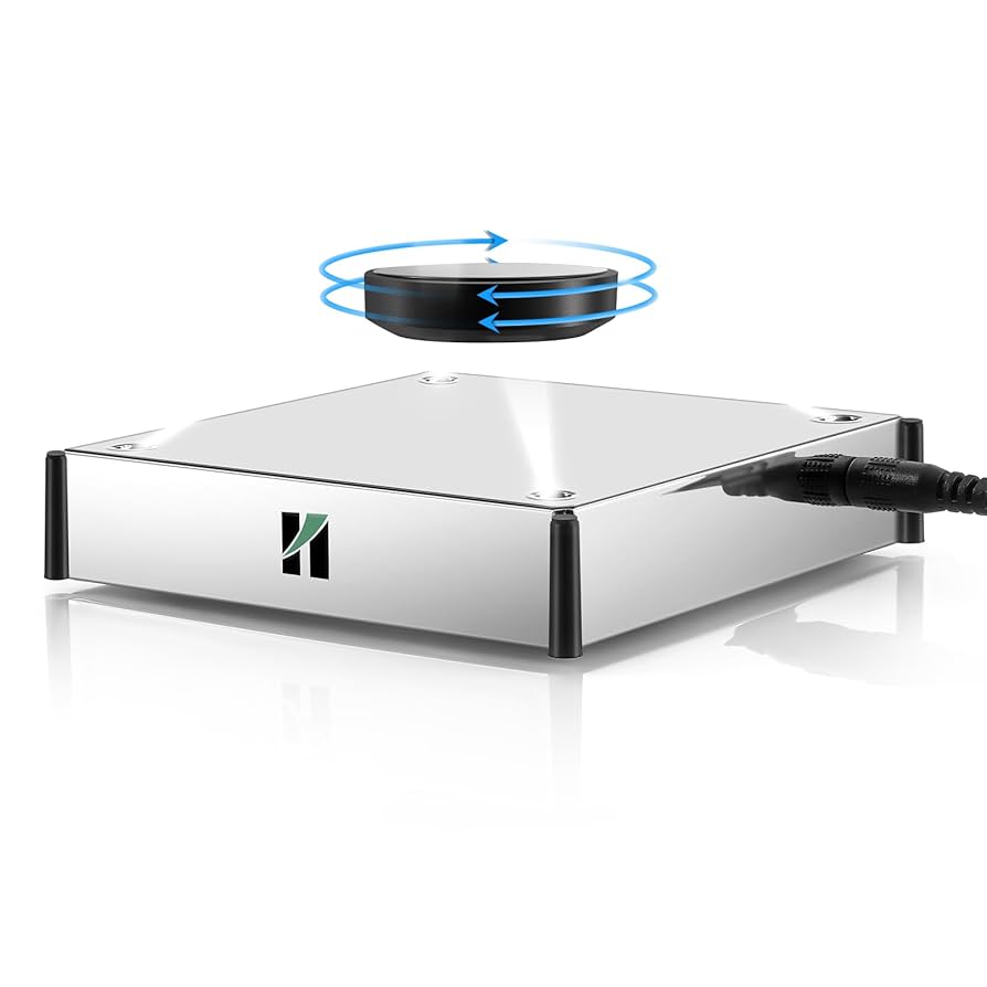 Amazon.co.jp: Huanyu 磁気浮上 展示台 浮遊ディスプレイ 電動