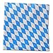Produktbild 100 Servietten Oktoberfestdeko bayrische Raute - Papierservietten mit blau-weißem Rautemuster, 3-lagig, 1/4 Falz, 33x33cm (5 x 20 Stück)