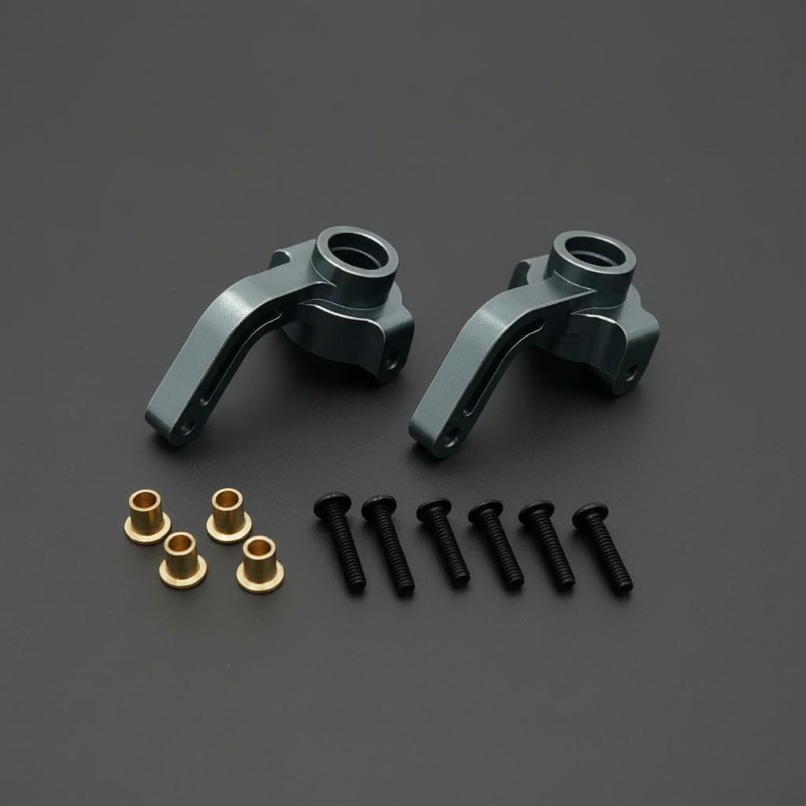Coche Eléctrico Pieza de RC Chasis Dirección Portamazo Delantero Conjunto en Aluminio 6061 de Alta Resistencia Acabado Profesional Adecuado para Hobby, Rojo