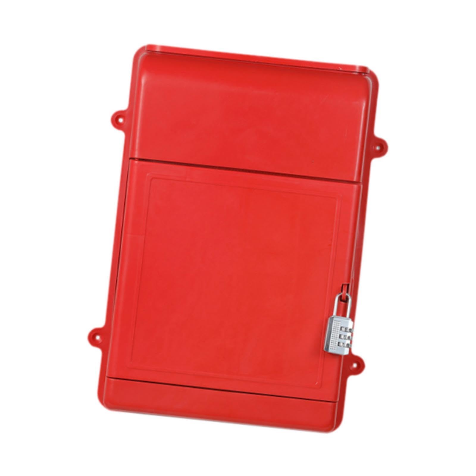 Wall Hanging Mailbox Post Box Letter Box for Customer Center Community Walls Red-image-33