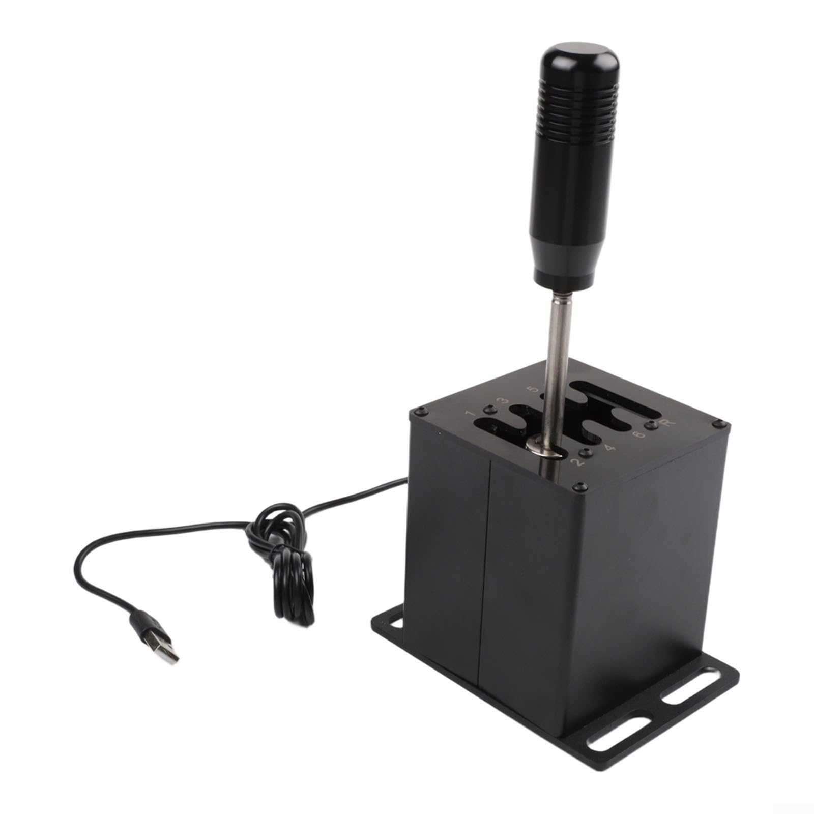 Manueller Schaltknauf aus Aluminiumlegierung und Kohlefaser, kompatibel mit Logitech G27 G29 T300 Rennrädern für Simulationsspiele, Schwarz (7-HB045)