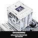 Thermalright Burst Assassin 120 Vision White CPU Air Cooler, Desktop CPU Cooler with 1500RPM Speed,320x240 Resolving Power IPS LCD Screen with 2.4in,PC Cooling for Intel lga1851/1700/115X,AM4/AM5