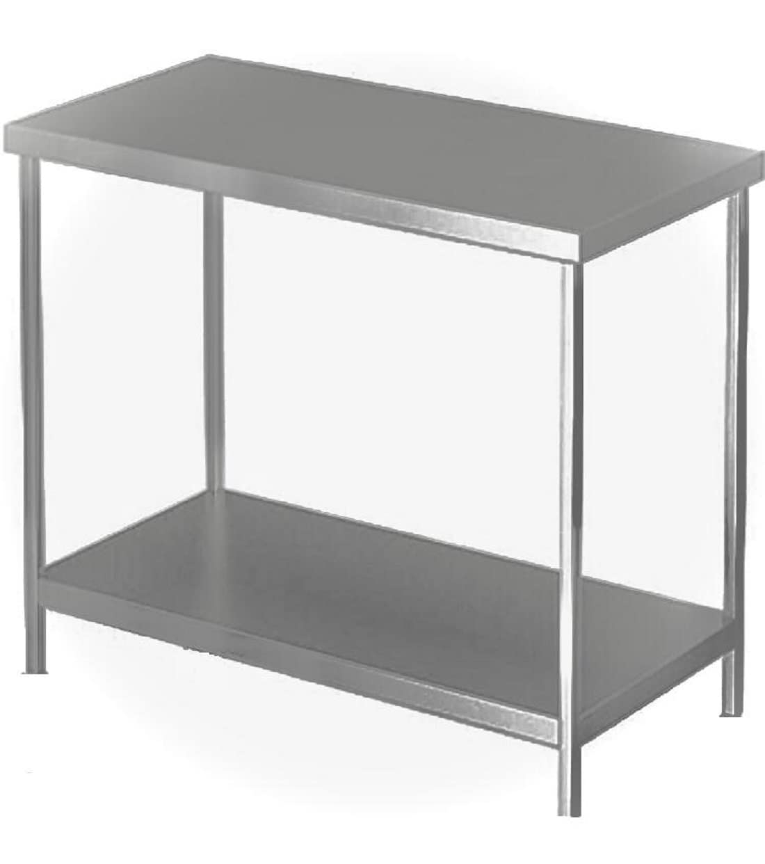 DG DEXAGLOBAL Worktable Stainless Steel Food Prep 30.5�x 22.5�x 30.5�LBH in Inch - Commercial Grade Work Table (1 Under Shelf)