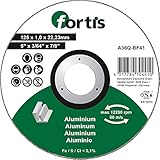 fortis banque belgique Forma del plato: recto FORTIS Disco de corte de aluminio NE 125 x 1,0 mm recto