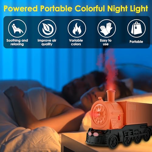 Difusor aromático eléctrico en forma de tren naranja miniatura 3
