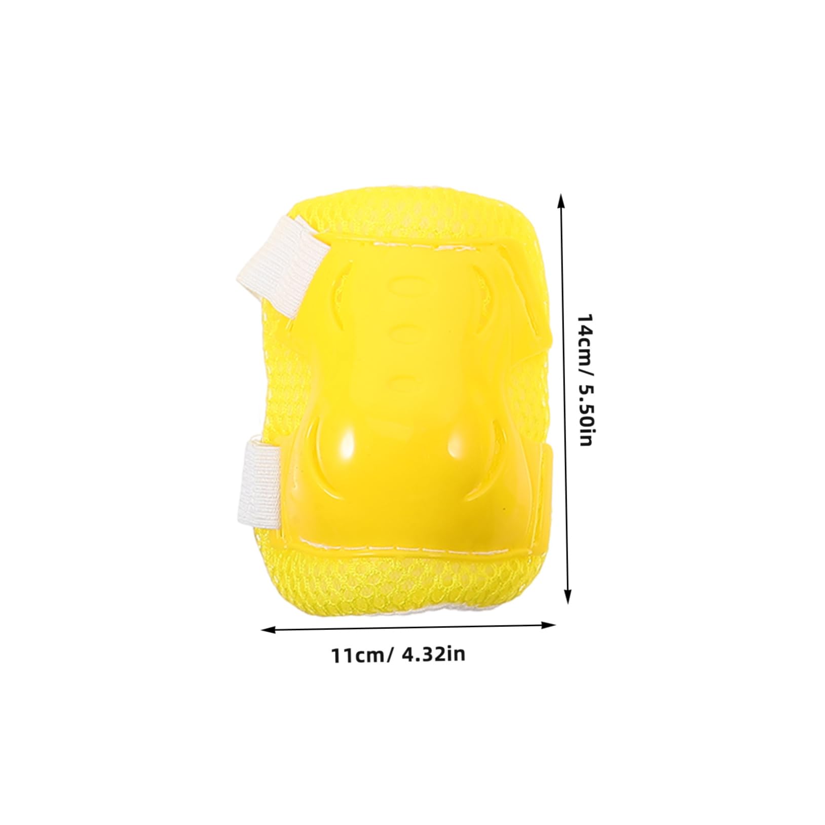 KICHOUSE Skateboard Protective Gear Set Boys and Girls Kneepads Elbow Pads Wrist Guards Neon Yellow for Sports Cycling