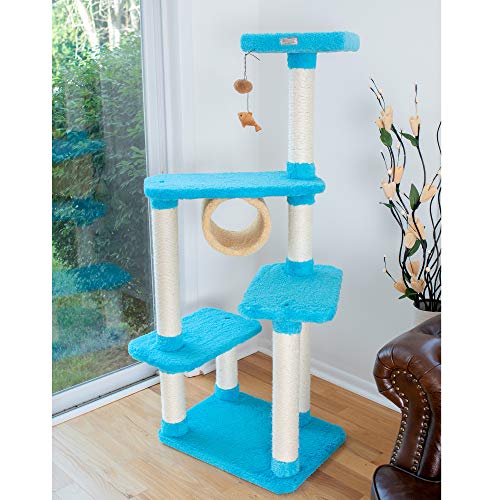 Armarkat Premium Cat Tree Modelo X6105 Azul Celeste miniatura 3