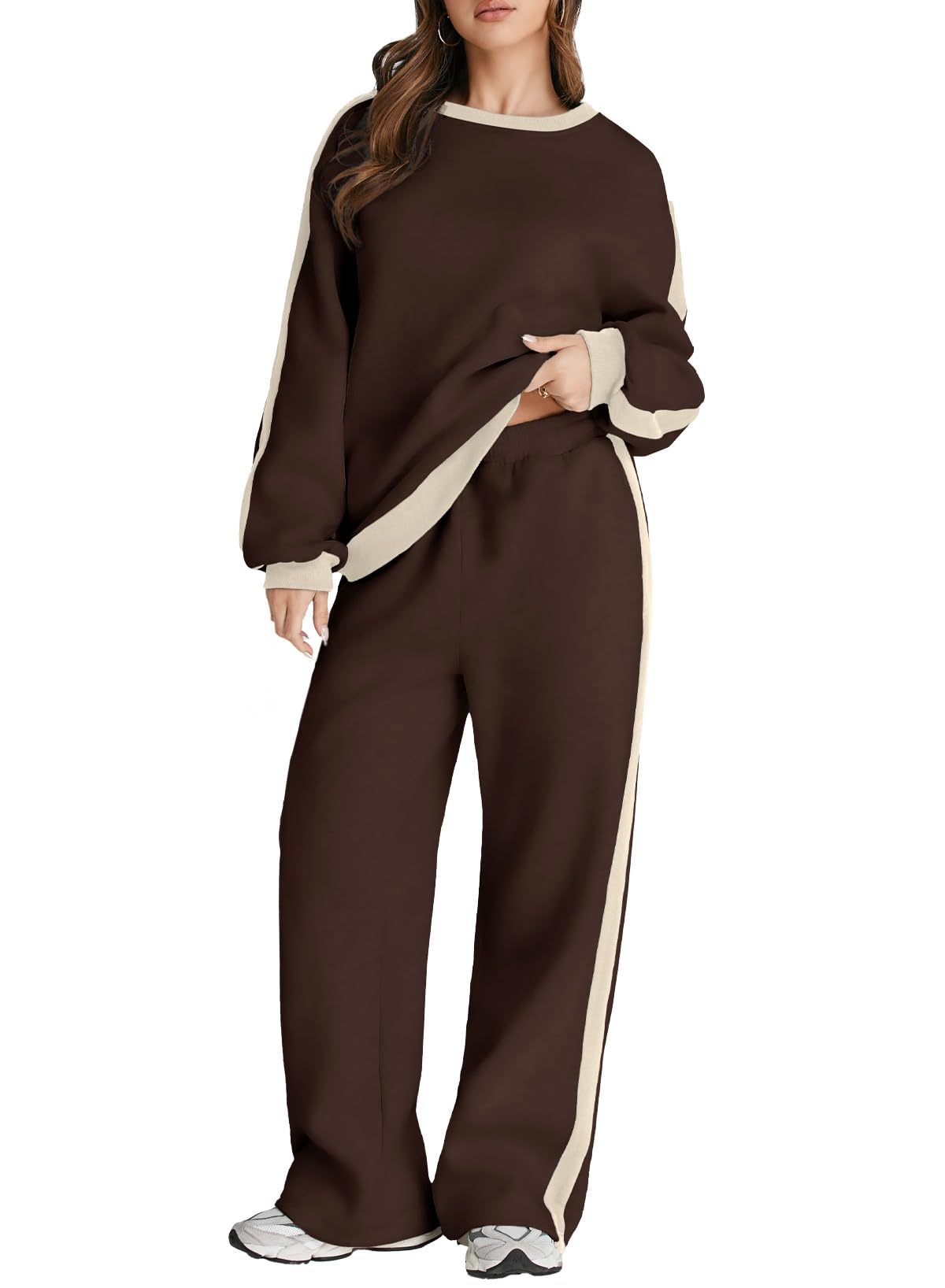 Herseas Women Color Block Sweatsuit