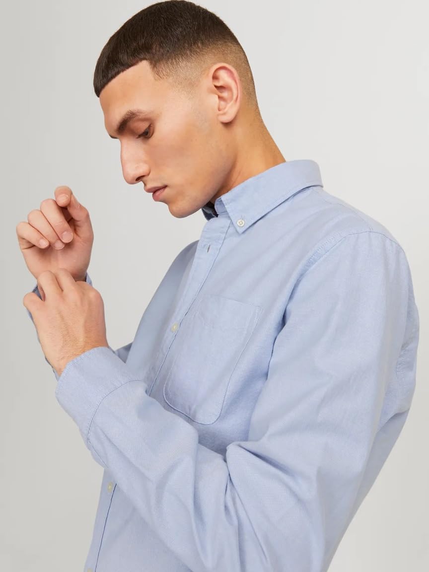 JACK & JONES Jjeoxford Shirt L/S S21 Noos Koszula Mężczyźni