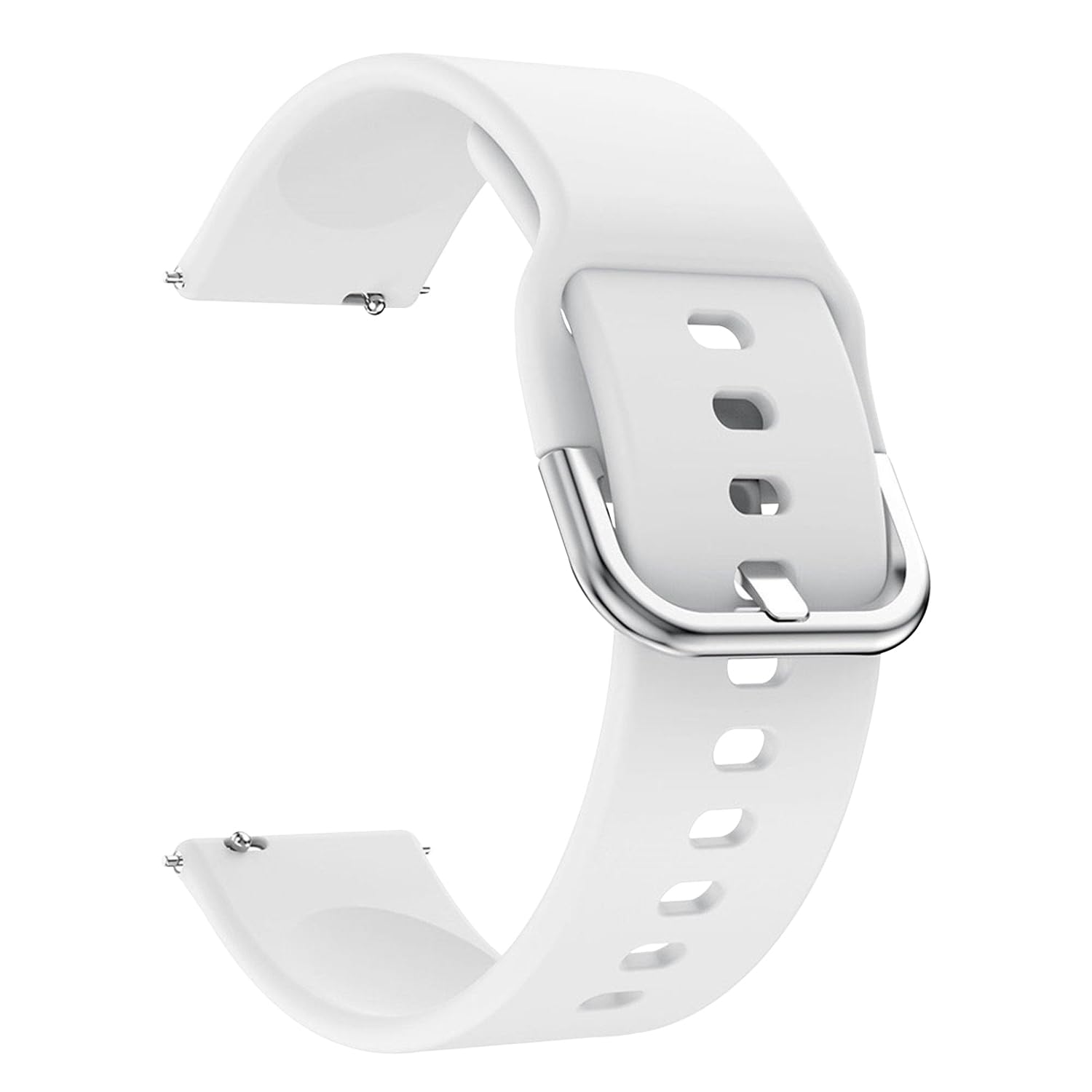 Punnk Funnk Silicone 19mm Replacement Band Strap with Metal Buckle Compatible with ColorFit Pulse, ColorFit Pro 2, Boat Storm Smart Watch & Watches with All 19mm Lugs(White) (B0D37VLTM7) Amazon Price History, Amazon Price Tracker