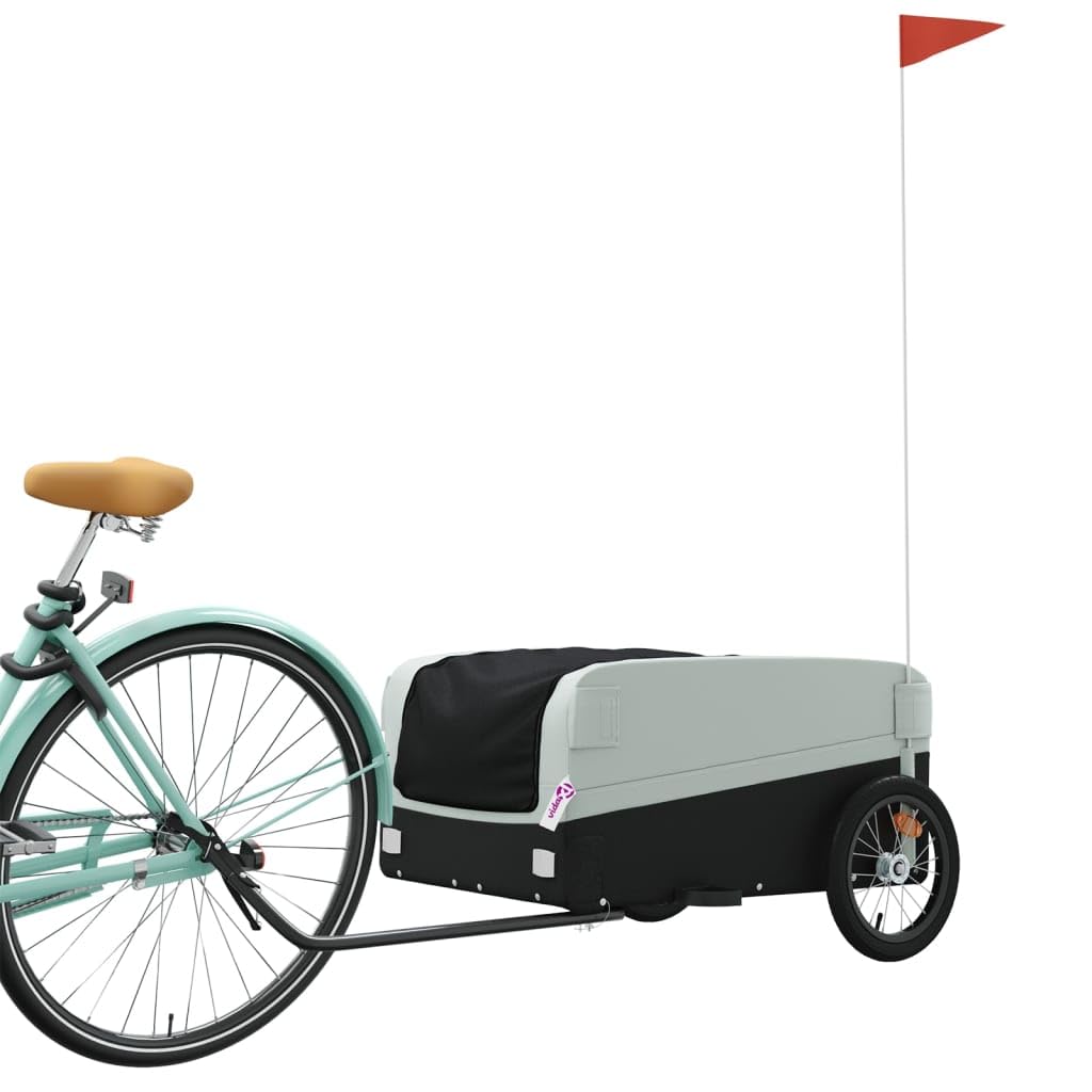 Remorque de vélo en fer 30 kg noir rouge