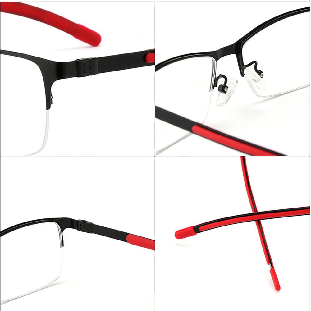 JIETIAN Klassische, Elegante Outdoor-Sonnenbrille Herren mit photochromen Gläsern HD Asphärische Kunststoffgläser Lesebrille/UV400,03,+2.5
