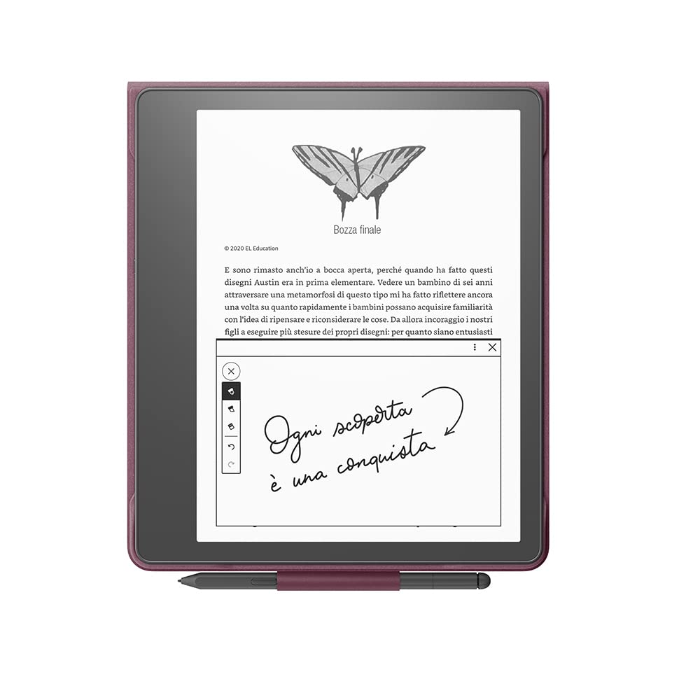 Nuova custodia per Amazon Kindle Scribe, con apertura a libro e aggancio magnetico, elegante custodia protettiva | In pelle di qualità premium