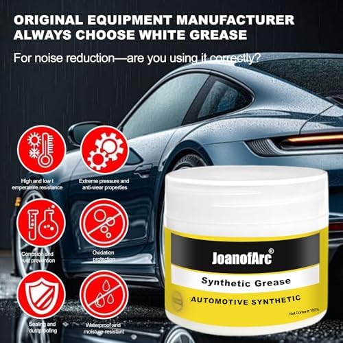 White Synthetic Grease, Automotive Grease, Car Door Grease with Brush,Rust Corrosion Multi-Purpose Garage Door Lubricant for Hinges, Bearings, Gears, Automotive, 3.53 oz-1 Pack — 사진 3