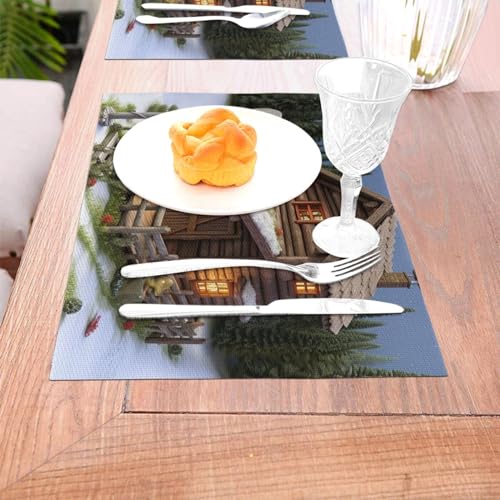 Sets de table antidérapants et lavables protégeant de la chaleur lot de 4