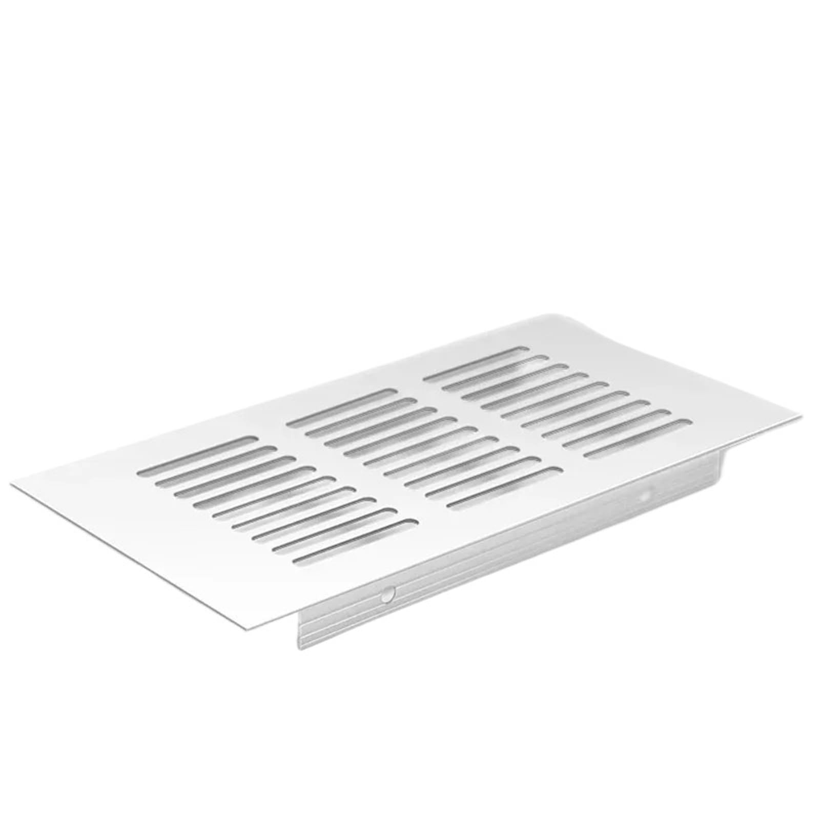 Ventilation Grilles Vents Aluminium Alloy Wardrobe Shoe Cabinet Ventilation Grid Closet Rectangular Grille(Silvery,200mm,80mm)