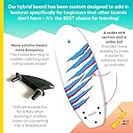 Own The Wave New Zealand ‘Clawstrike’ 4’3ft Soft Top Surfboard for Kids Beginner Lightweight Hybrid Foam Surf Board with Carry Bag Made from Recycled Plastics - Image 2