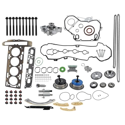 Kit de cadena distribución con junta culata, pernos y bomba agua aceite 90537632 12655421 12608580 compatible GM Ecotec 2.2L .4L