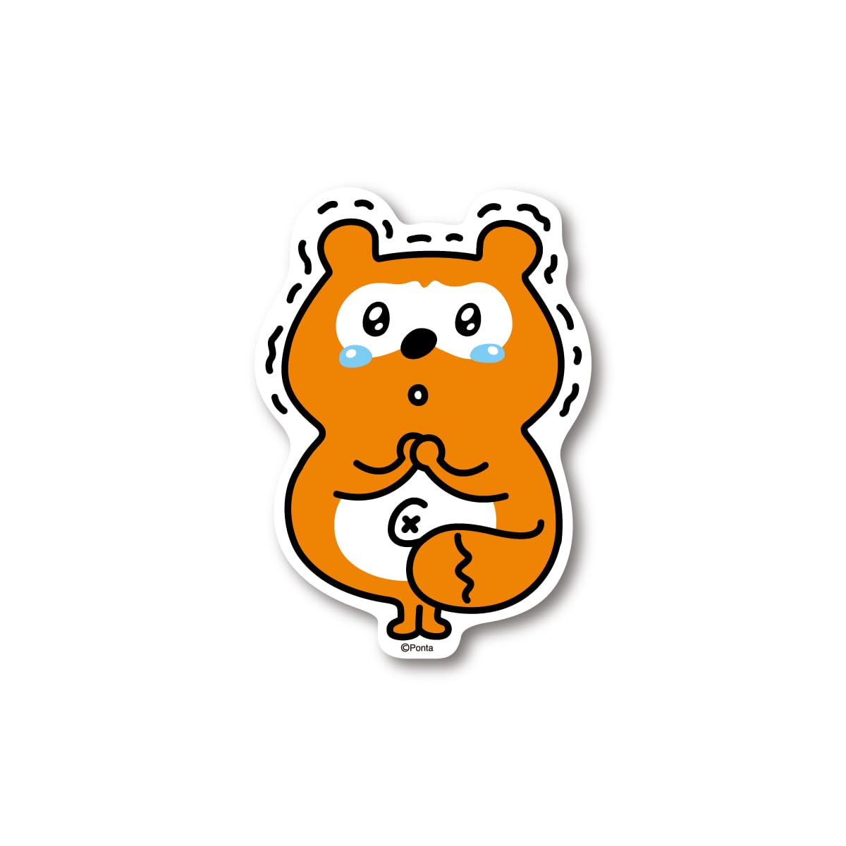 Amazon.co.jp: ポンタ ステッカー お願い！ ponta カード ポン活