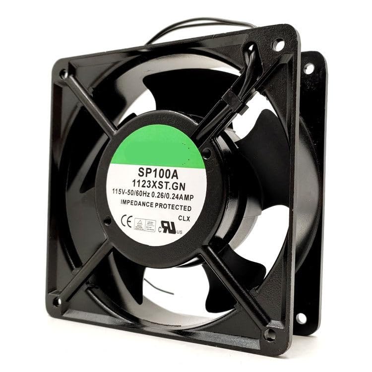 SP100A 1123XST.GN 115V AC 0.26A 120x120x38mm 12CM Axial Fan 12038 for Industrial Cabinets & Inverters(Lead Type)