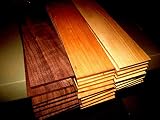 15 pc Thin Lumber Pack: Walnut, Maple, Cherry - (5pcs of Each) 12"x3"x1/4"
