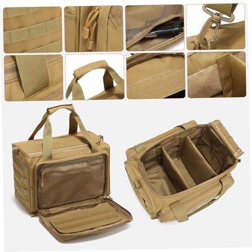 Sac de tir pour pistolet imperméable à multi-poches et sangle - 7