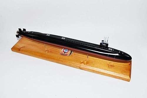 Miniatura 5 de Squadron Nostalgia LLC USS Tennessee SSBN-734 Modelo submarino, azul marino, modelo a escala, caoba, 20 pulgadas, clase de Ohio