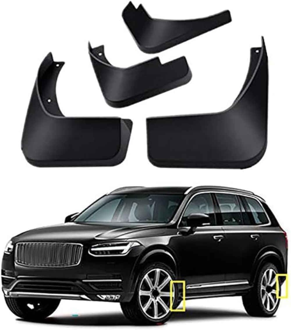 Guardabarros de coche Volvo XC90 2016-2024 que evitan impactos de piedras y salpicaduras de agua
