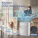 AIUZLK Air Purifier for Home Large Rooms Up to 2000 Ft²,3-in-1 H13 HEPA for Pet Dander,Hair and Smoke,22dB Ultra-Quiet Operation for Bedroom,Living room,office (White) - Image 6