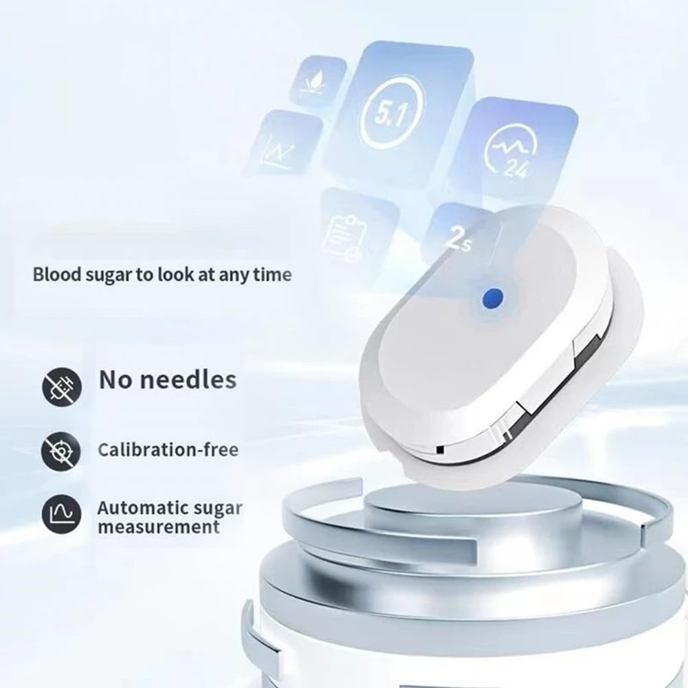 3 Unidades de Glucómetro Aidex con Sensor Únicamente, Monitor Continuo de Glucosa (CGMS), Prueba de Diabetes Sin Pinchazos, Medidores de Azúcar.