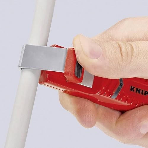 KNIPEX Stripping Tool with Scalpel Blade in Blister Shock-Resistant Plastic Body 130 mm, 16 20 28 SB