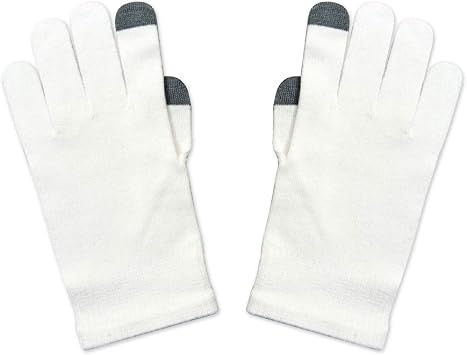 Edenswear Zinc-Infused Gloves Touch Screen Gloves for Women and Men with Eczema - Wet Wrap Therapy Large