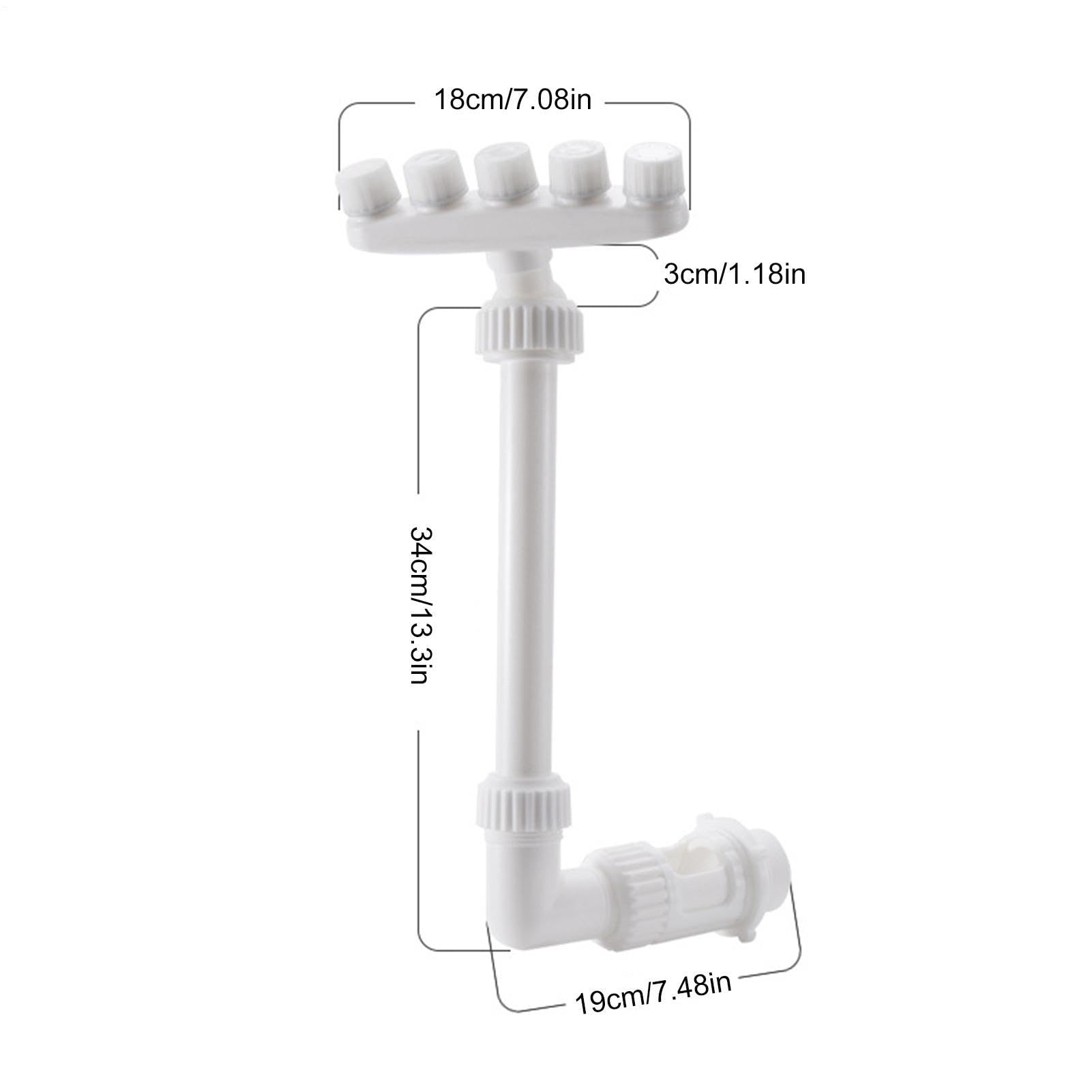 Fuente de agua para piscina, 5 posiciones, pulverizador ajustable en