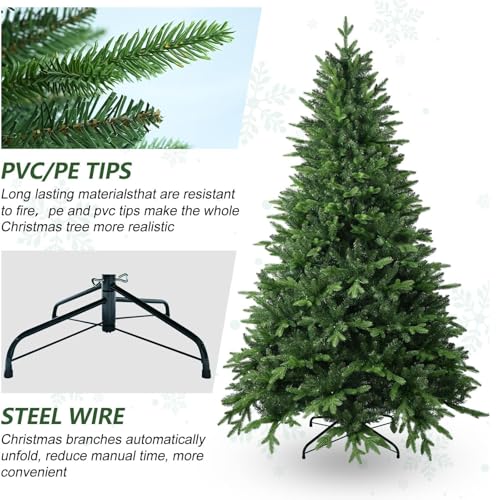 Árbol de Navidad artificial compacto para esquinas con soporte de metal plegable 4