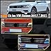 MotorFansClub 6Pcs Front Grille Cover Molding Trim Fit for Volkswagen VW Tiguan 2017 2018 2019 2020 2021, Black