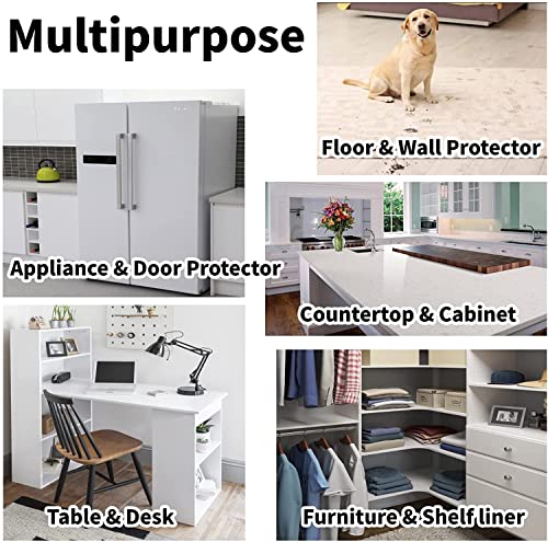 ELECSA-Self-Adhesive-Removable-Transparent-Plastic-Vinyl-Film-Oil-Proof-Waterproof-Heat-Resistant-Sticker-Paper-for-Kitchen-Backsplash-Furniture-Door-Scratch-Wallpaper-12-X-48-Inch