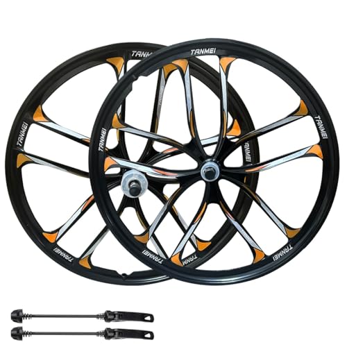 ZCXBHD ]ԃzC[Zbg 24/26/27.5C` }OlVE ̐^]ԃzC[ OւƂ10{X|[N 100x135mm 6-9t[zC[Ή NCbN[XANX(Black-Orange,27.5in-Pa