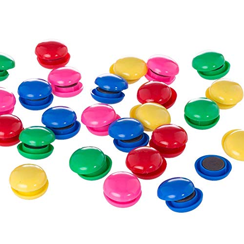 80 Pcs Heavy Duty Office Round Magnets,Home,Office, Kitchen, Refrigerator, Whiteboard Magnet Set Multiple Colors (Yellow) #TOP3