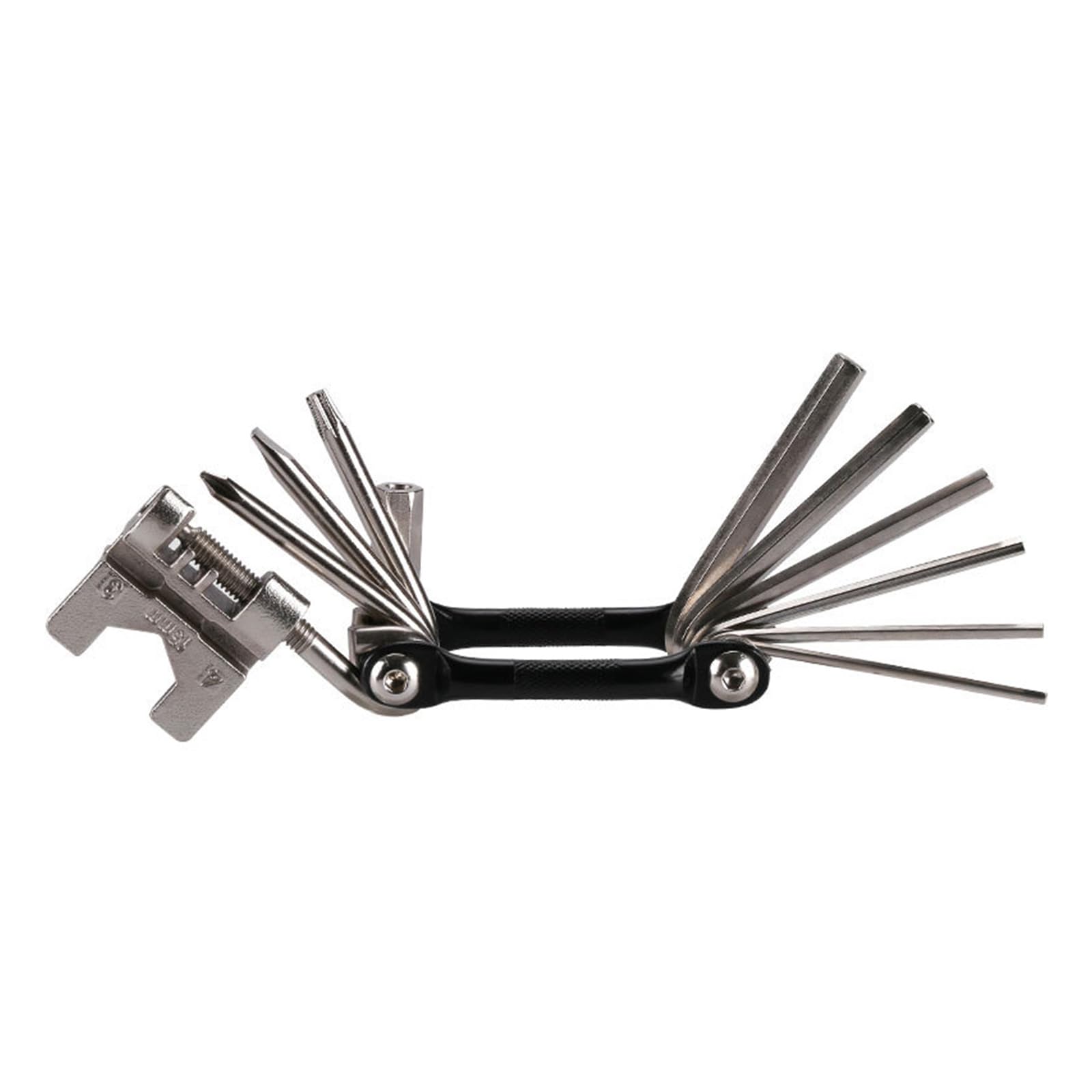 Hsioluted Carbon Steel Bike Multfiunction Cycling Maintenances Wrenches for Mountain Bicycles Maintenances Emergencies Carbon Steel Bike Tool