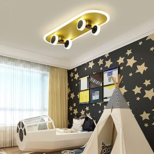 Plafonnier LED skateboard pour chambre enfant avec lumière dimmable - 5