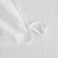 Vista 6 de FACE TWO FACE Juego de funda de edredón de 3 piezas, 100 % algodón lavado con textura parecida al lino transpirable duradero suave cómodo