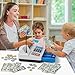 Calculator Cash Register Toy Gift for Kids Age 3, 4, 5, 6, 7, 8+ Year Old, 103 Pcs Grocery Store Playset with Microphone, Credit Card, Cash Register for Toddlers Kids 4-8
