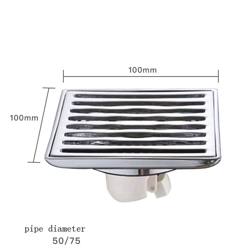 Italiano: Cucina, Bagno, Scarico Bagno, Scarico A Pavimento in Acciaio Inox, Filtro Capelli