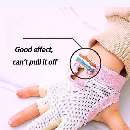 Protège-doigts Bébé Anti-succion – 1 Paire En Silicone Doux – Pour Arrêter De Sucer Le Pouce – Taille M – Respirant Et Ajustable