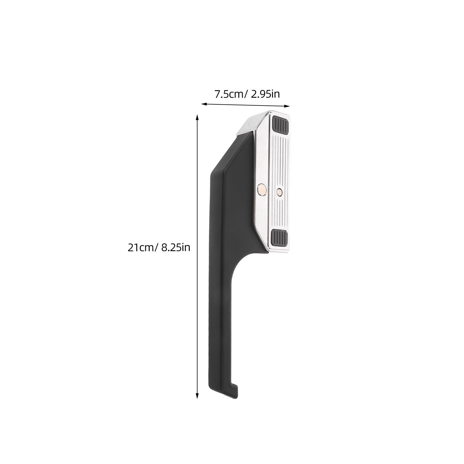 Tirador de Puerta de Aleación de Zinc Negro para Congelador y Gabinete | Agarre Ergonómico, Resistencia a Altas Temperaturas, Diseño Fácil de Limpiar