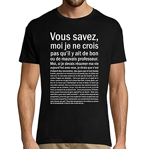 T-Shirt Bon ou Mauvais Prof | Astérix et Obélix Mission Cléopâtre | T-Shirt Professeur Homme col Rond Humour Large